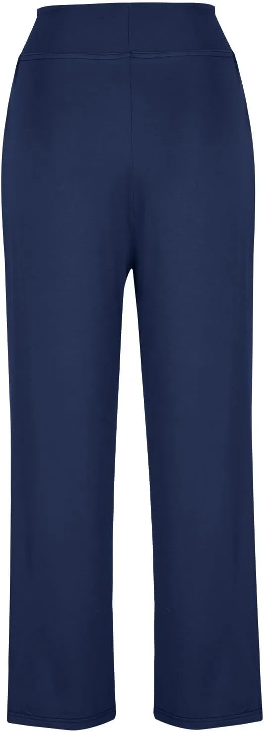Yoga Pants Women Drawstring Elastic High Waist Wide Leg Modal Pants Comfy Casual Loungewear Pajama Pants