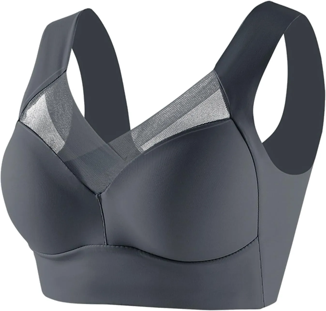 Zen Chic Bra Ultimate Lift Full-Figure Fashion Deep Cup Bra Wireless Seamless Mesh Bras Padded Push Up Back Fat Bras